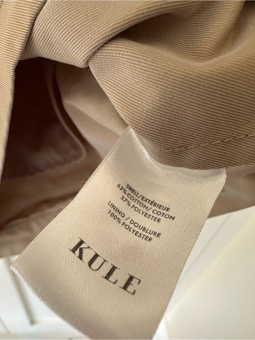 KULE ‘Corbin’ Shorts Beige Khaki Small - Picture 6 of 8